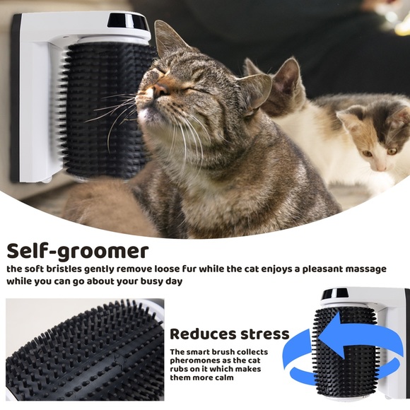 COPY - COPY - Cat Grooming Kit with Cat Self Grooming Brush 2 Wall Corner Combs… - Picture 11 of 12